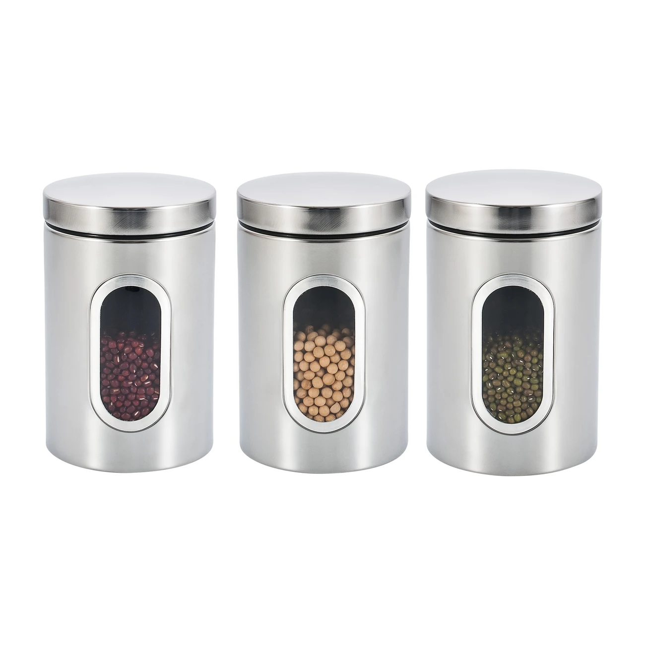 3pcs Stainless Steel Storage Containers - Image 3