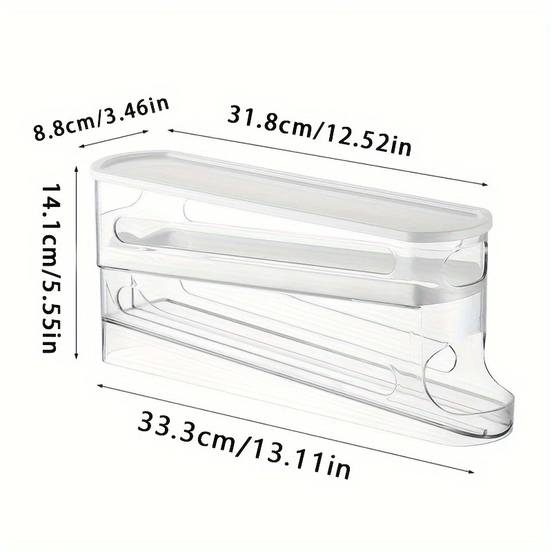 12-14 Eggs Automatic Double-Layer Sliding Egg Storage Container - Image 4