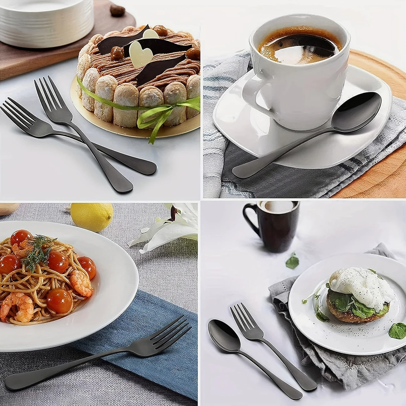 12pcs Forks And Spoons Silverware Set - Image 2
