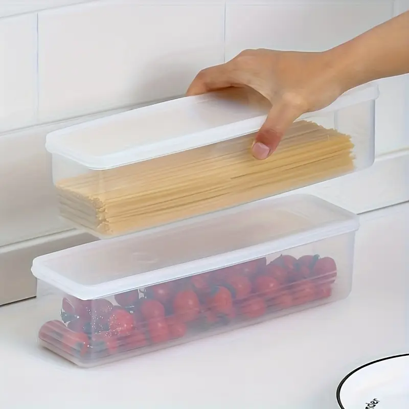 Plastic Food Storage Container with Lid - Image 2