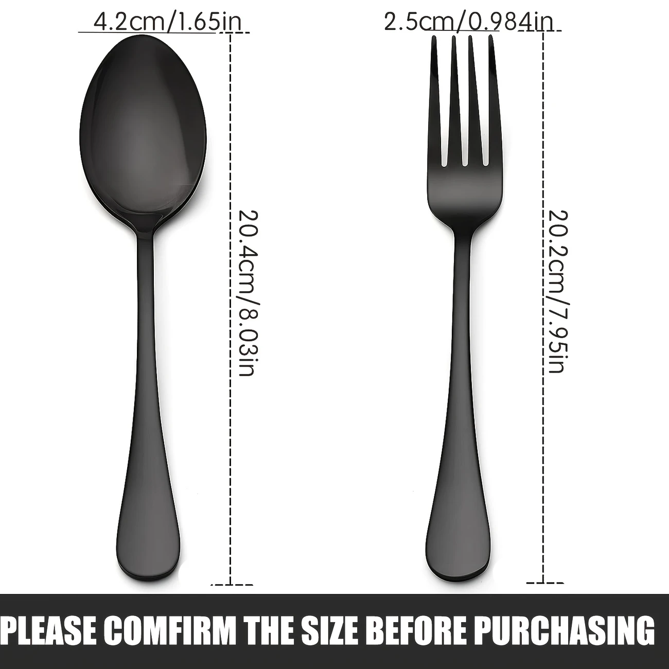 12pcs Forks And Spoons Silverware Set - Image 4