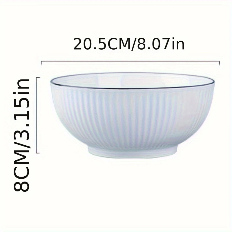 2pcs Ceramic Noodle Bowls - Image 3