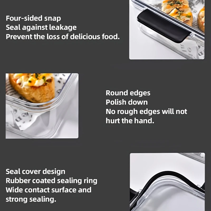 6pcs Airtight Food Storage Containers - Image 2