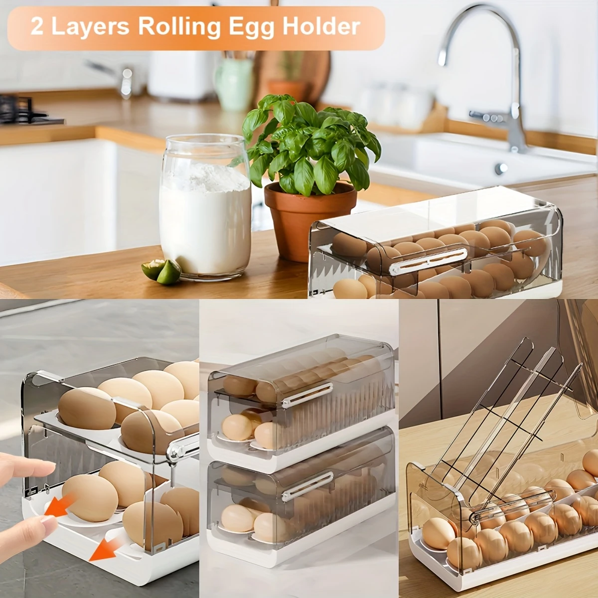 30-Count Rolling Egg Holder - Image 3