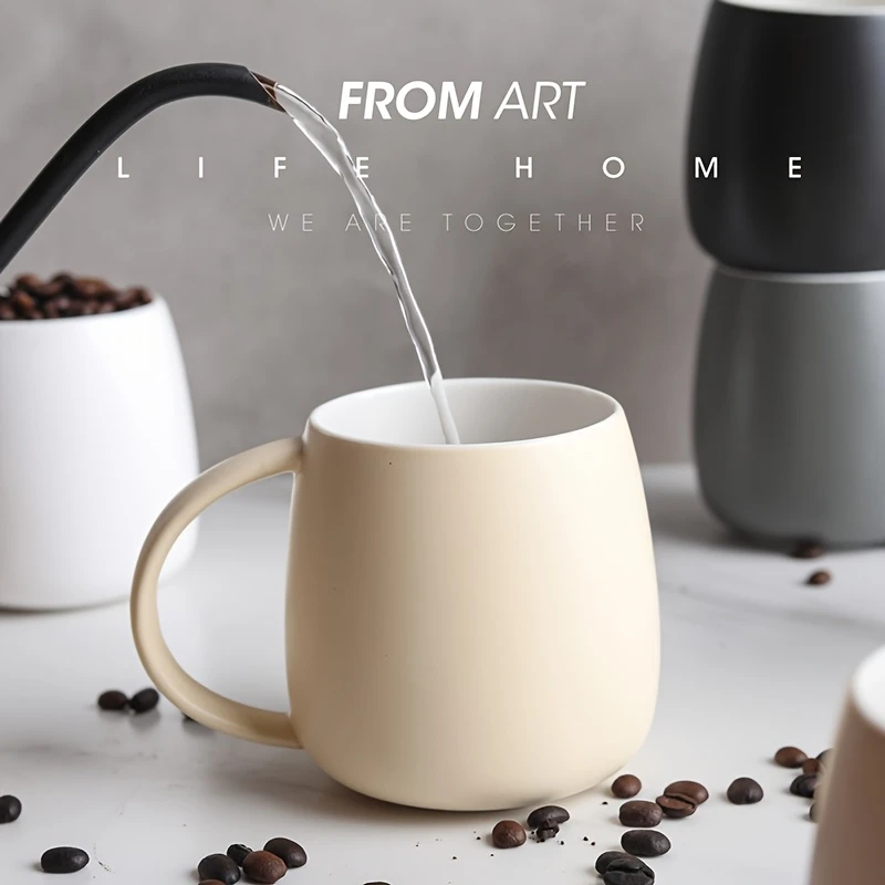 6pcs Large Ceramic Coffee Mugs - Image 3