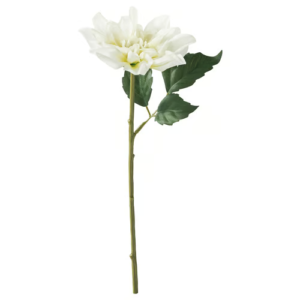 White Dahlia Artificial Flower